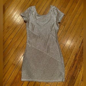 Free People Gold Sparkle Dress Size M